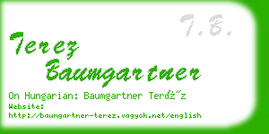 terez baumgartner business card